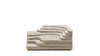 Beiges Ledersofa in treppenartiger Form von Desede Switzerland, ideal für modernes Wohnen.