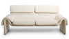 Cremefarbenes Stoffsofa von Desede Switzerland mit schwebendem Design und eleganter Form.