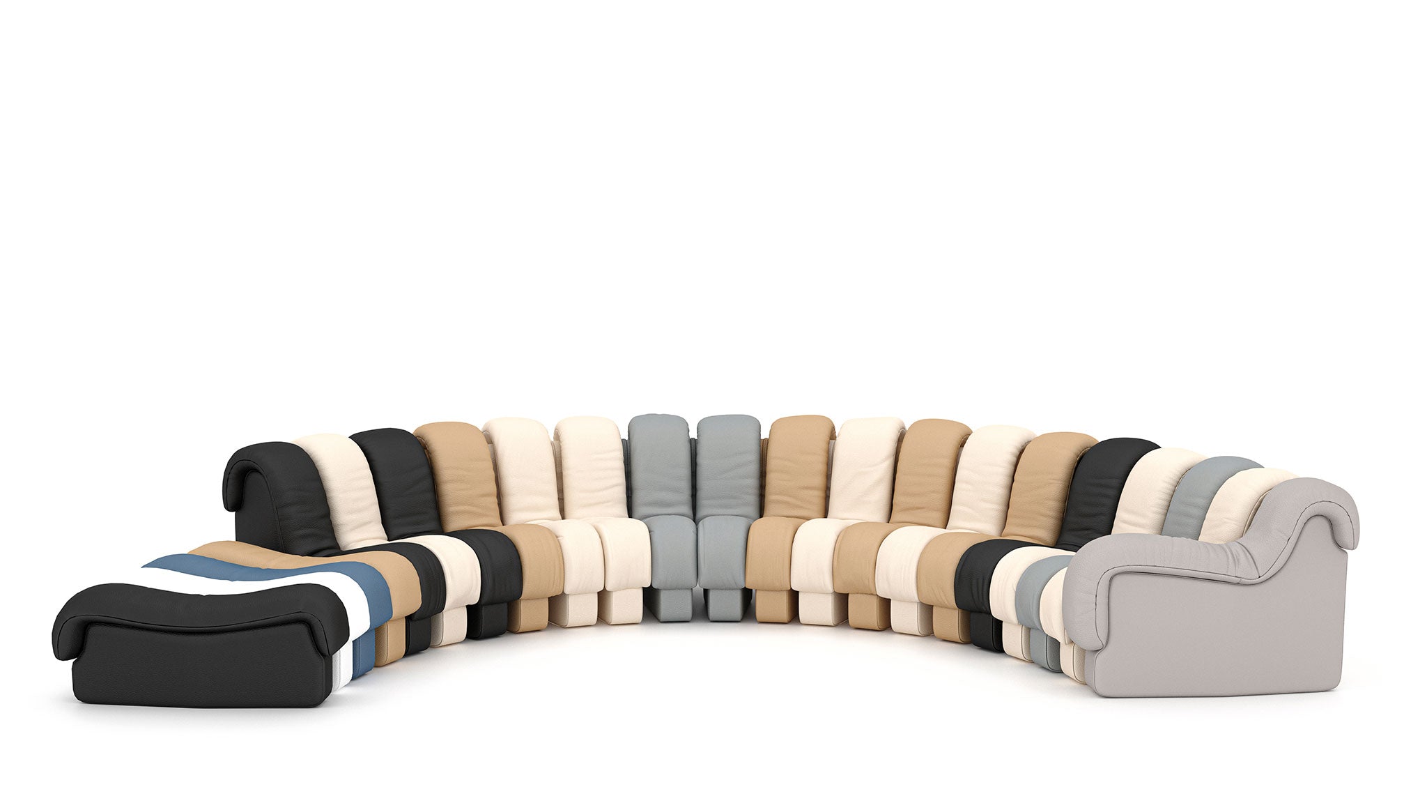 GMDNS46 ○ de Sede / デセデ DS-560 3Pソファ トリプ DS-600 sofa landscape – de Sede Switzerland