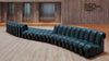 Modulares, jadefarbenes Ledersofa von Desede Switzerland im eleganten Design für großzügige Räume.