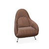 Brauner Ledersessel von Desede Switzerland mit eleganten Metallbeinen und ergonomischem Design.