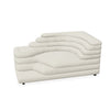 Weißes Ledersofa von Desede Switzerland mit geschwungenem Design und komfortabler Polsterung.