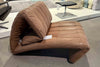 Braunes Ledersofa von Desede Switzerland mit innovativem Design und verstellbarer Rückenlehne.